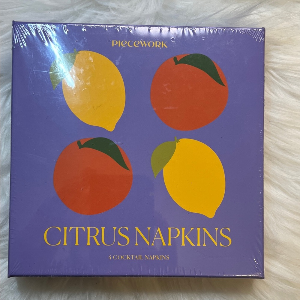 Piecework Citrus Napkins Set